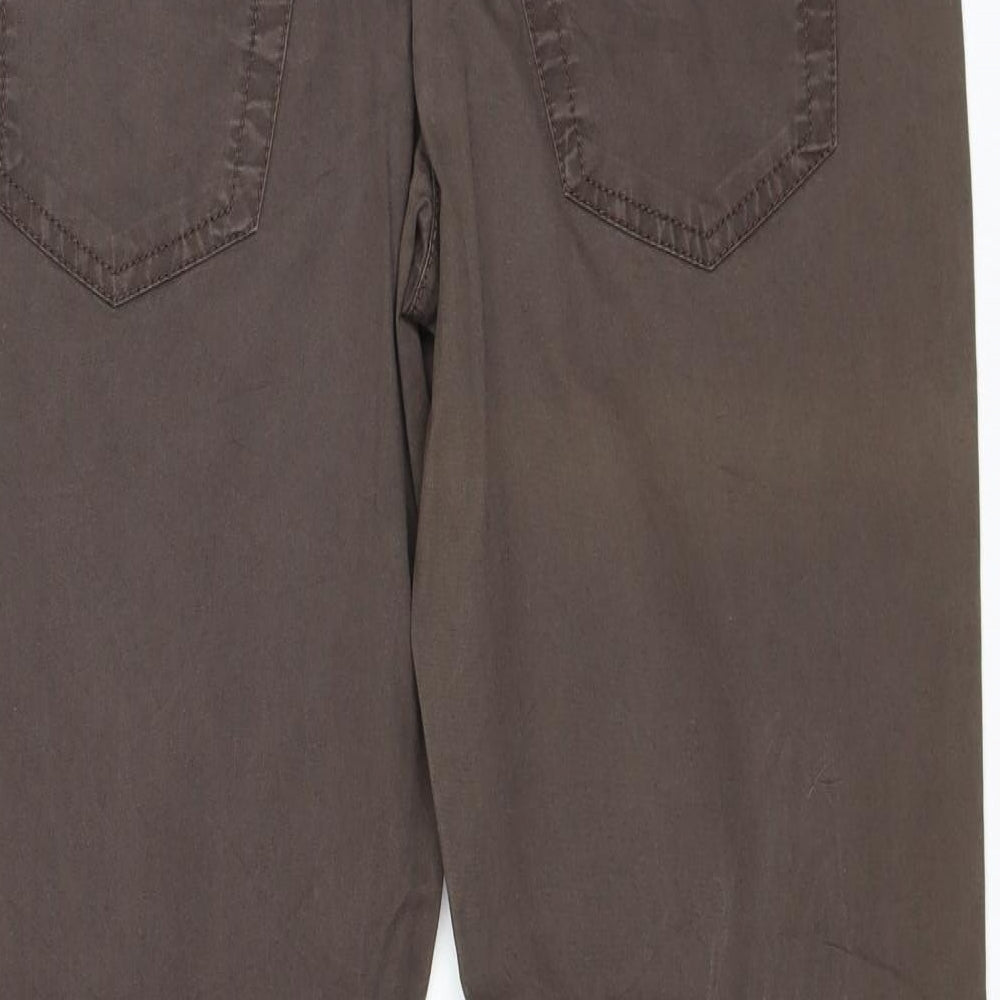 MAC Mens Brown Cotton Straight Jeans Size 32 in Regular Zip