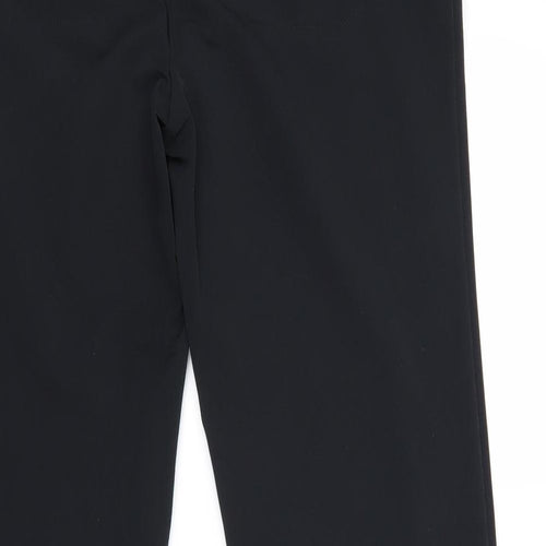 Lole Womens Black Nylon Trousers Size 10 Regular Zip