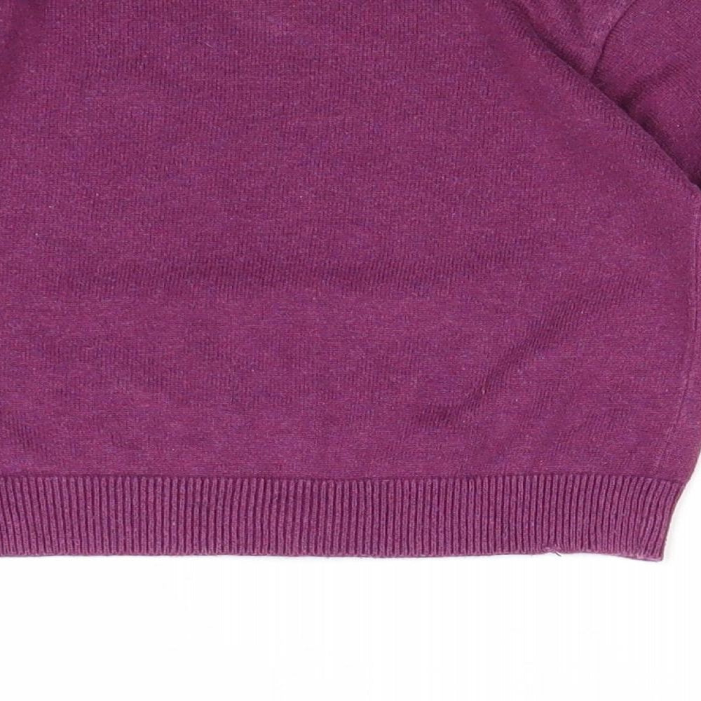 Mayoral Boys Purple V-Neck 100% Cotton Pullover Jumper Size 3 Years Pullover