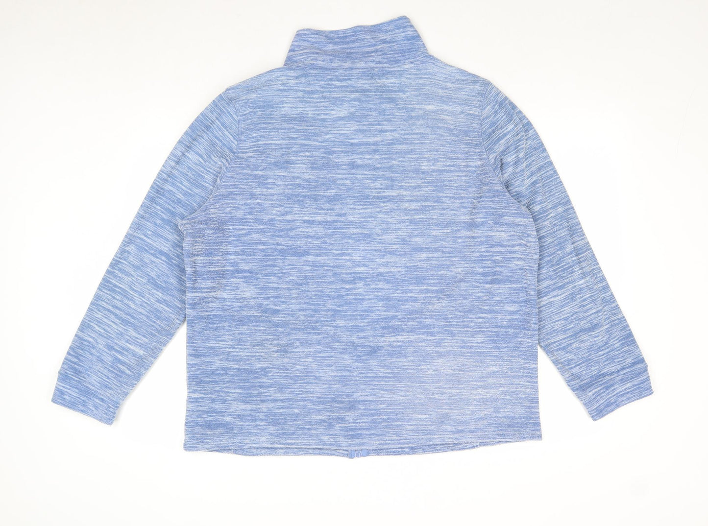 Bonmarché Womens Blue Geometric Jacket Size L Zip