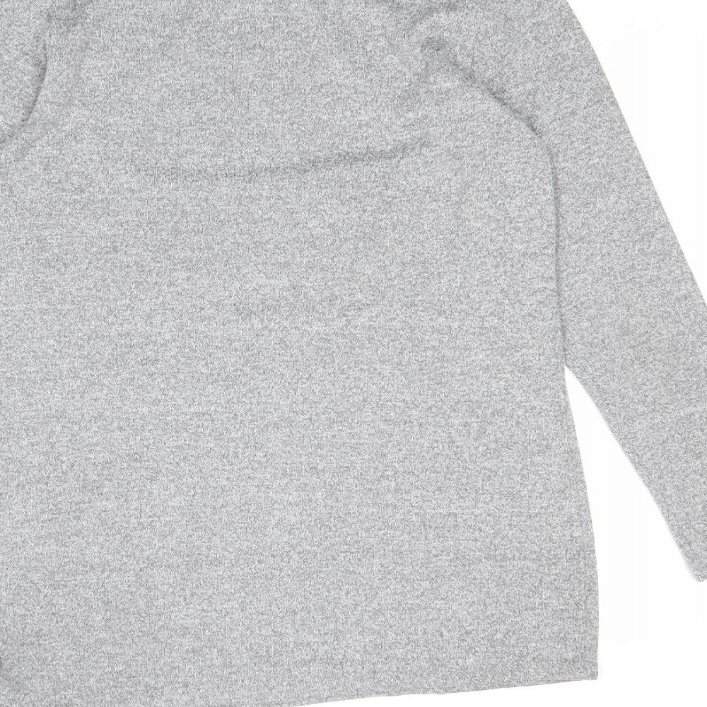 George Womens Grey High Neck Polyester Pullover Jumper Size 12