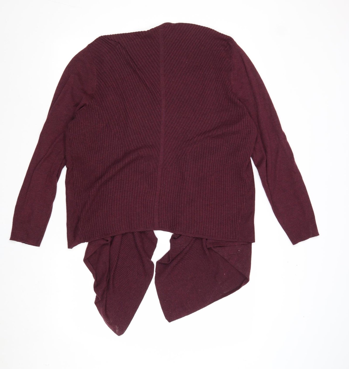 George Womens Purple V-Neck Acrylic Cardigan Jumper Size 20