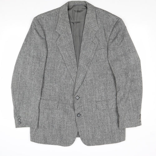 Moorcroft Mens Grey Polyester Jacket Blazer Size 42 Regular