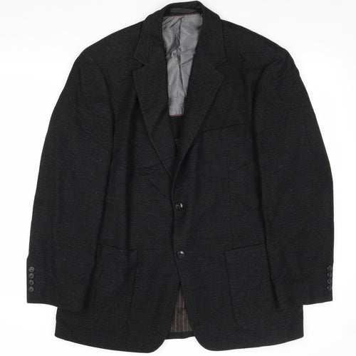 Marks and Spencer Mens Black Cotton Jacket Blazer Size 40 Regular