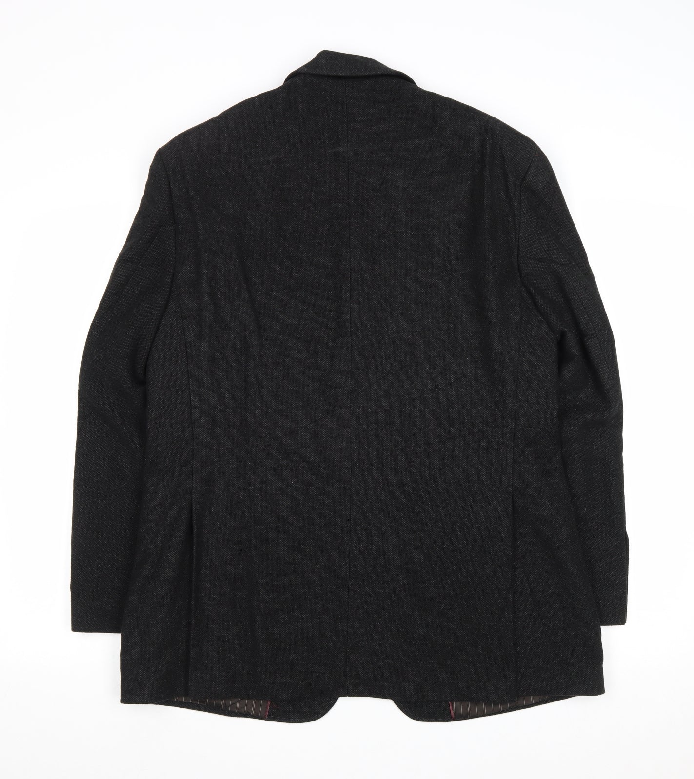 Marks and Spencer Mens Black Cotton Jacket Blazer Size 40 Regular