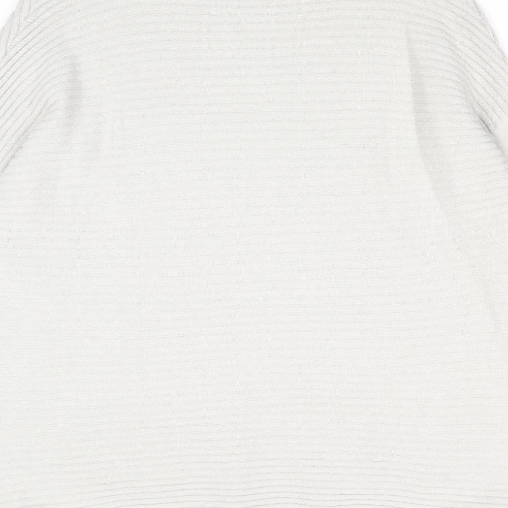 Cameo Rose Womens Beige Round Neck Acrylic Pullover Jumper Size M