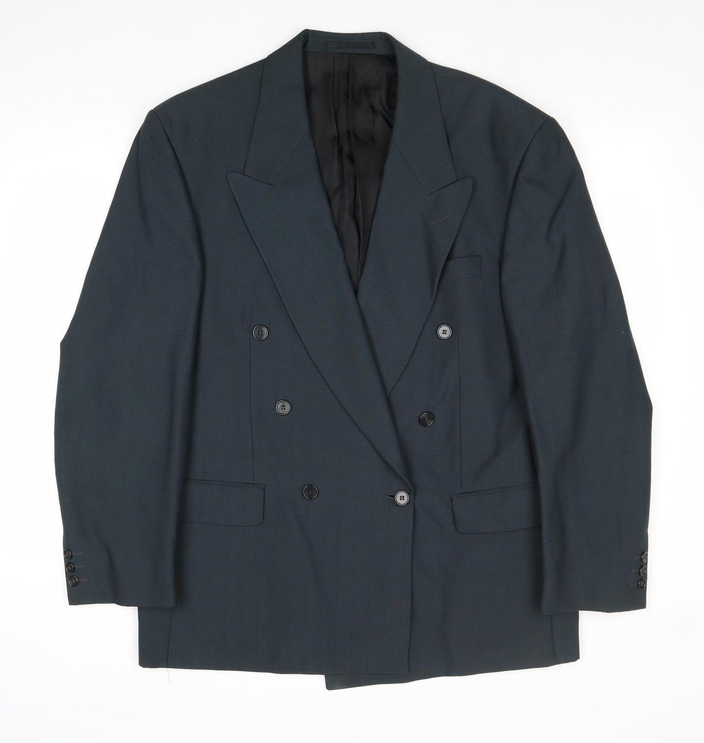 Burton Mens Blue Polyester Jacket Suit Jacket Size 42 Regular