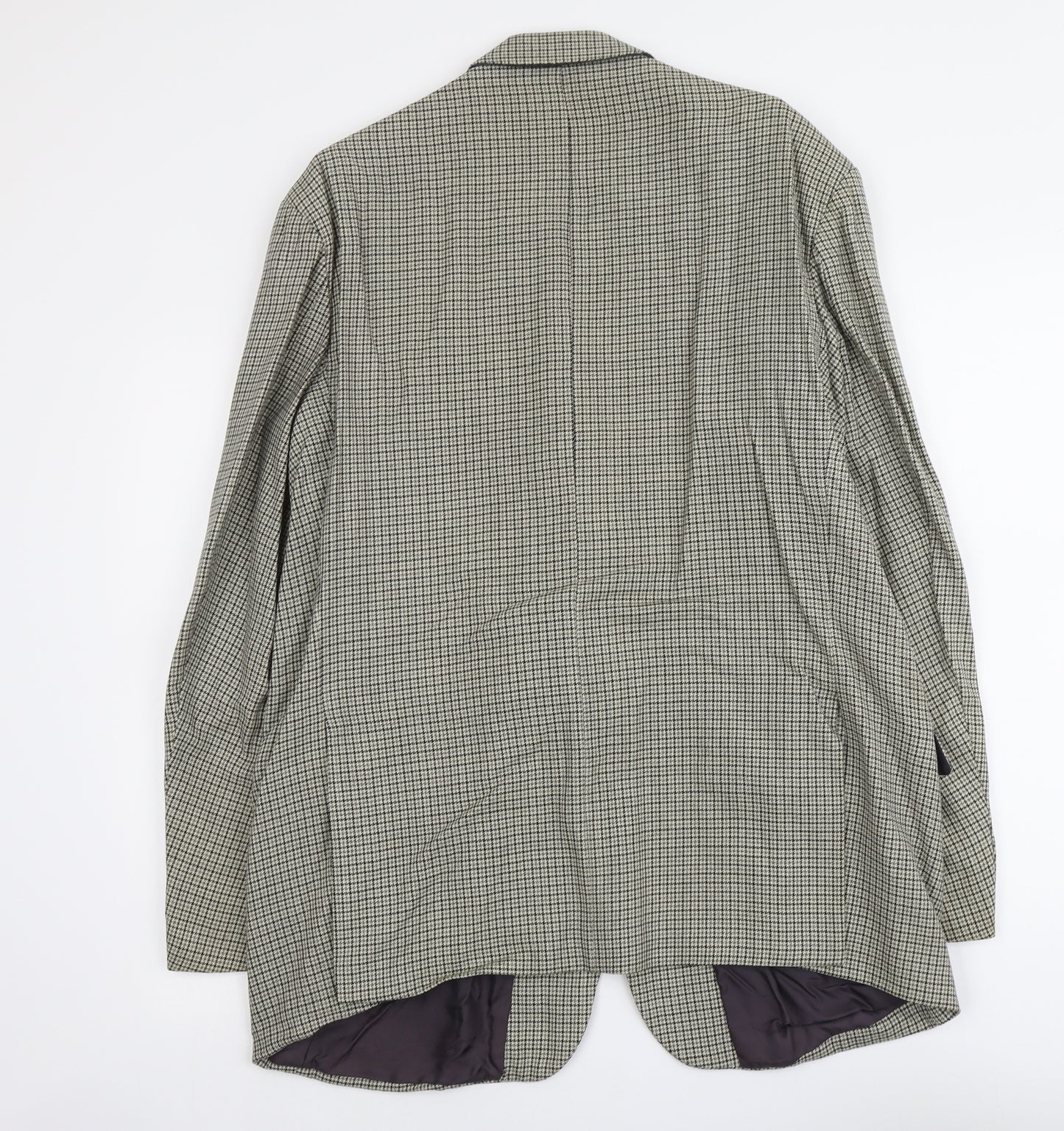 Debenhams Mens Beige Geometric Wool Jacket Blazer Size L Regular