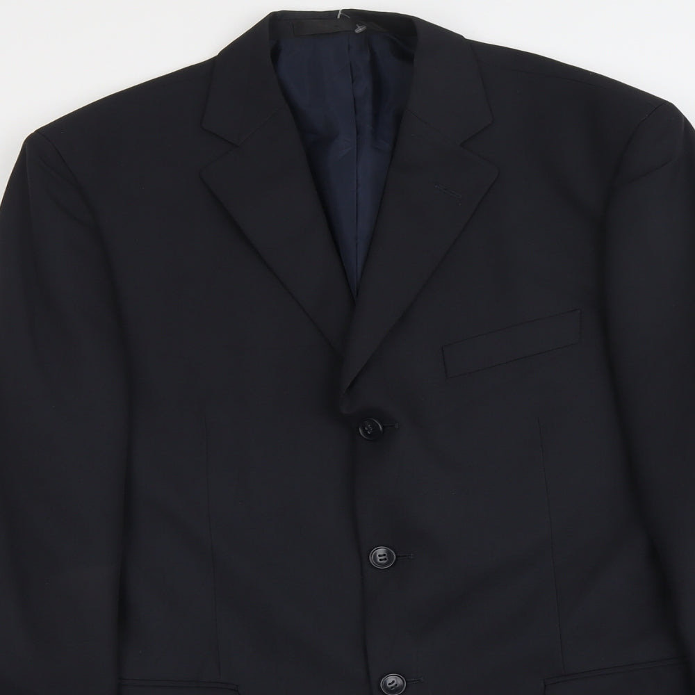 Marks and Spencer Mens Blue Polyester Jacket Suit Jacket Size M Regular