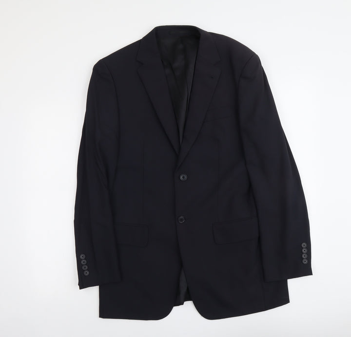 NEXT Mens Blue Wool Jacket Suit Jacket Size S Regular