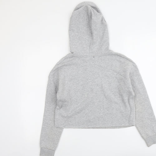 New Look Girls Grey Cotton Pullover Hoodie Size 12-13 Years Pullover - Santa Monica