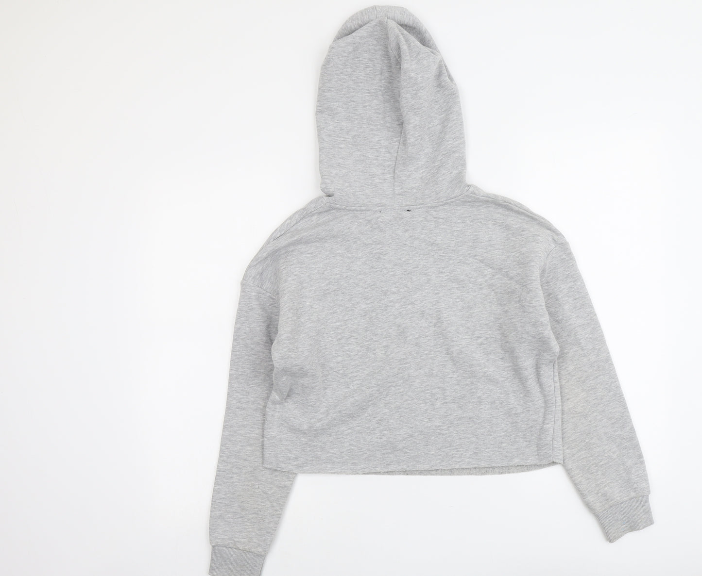 New Look Girls Grey Cotton Pullover Hoodie Size 12-13 Years Pullover - Santa Monica