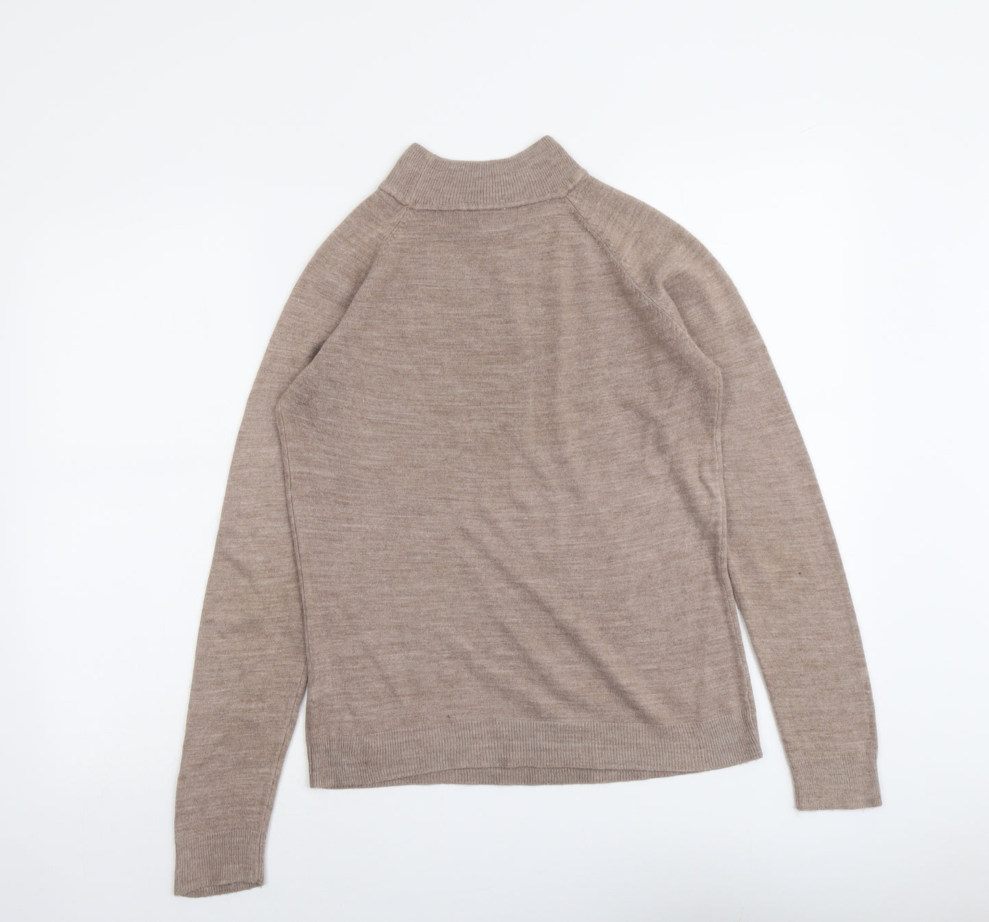 Atmosphere Womens Beige Round Neck Acrylic Pullover Jumper Size 12