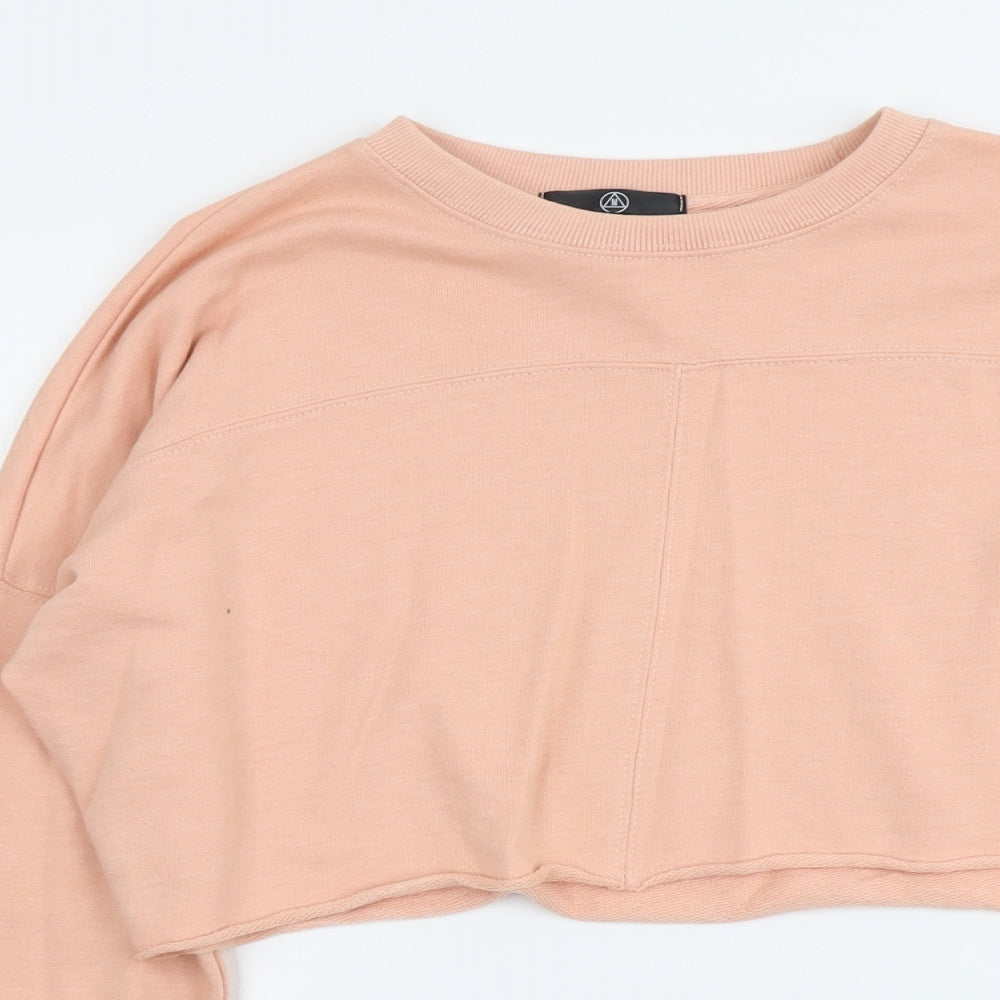 Missguided Womens Pink Polyester Pullover Sweatshirt Size 8 Pullover