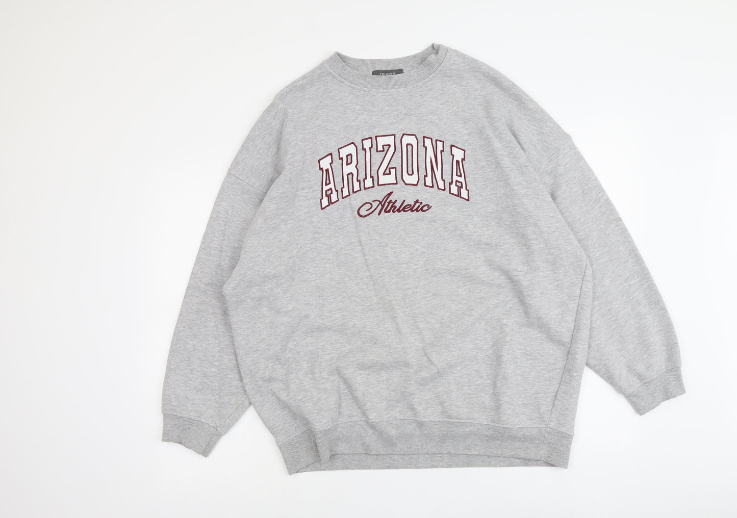 Primark Womens Grey Cotton Pullover Sweatshirt Size M Pullover - Arizona