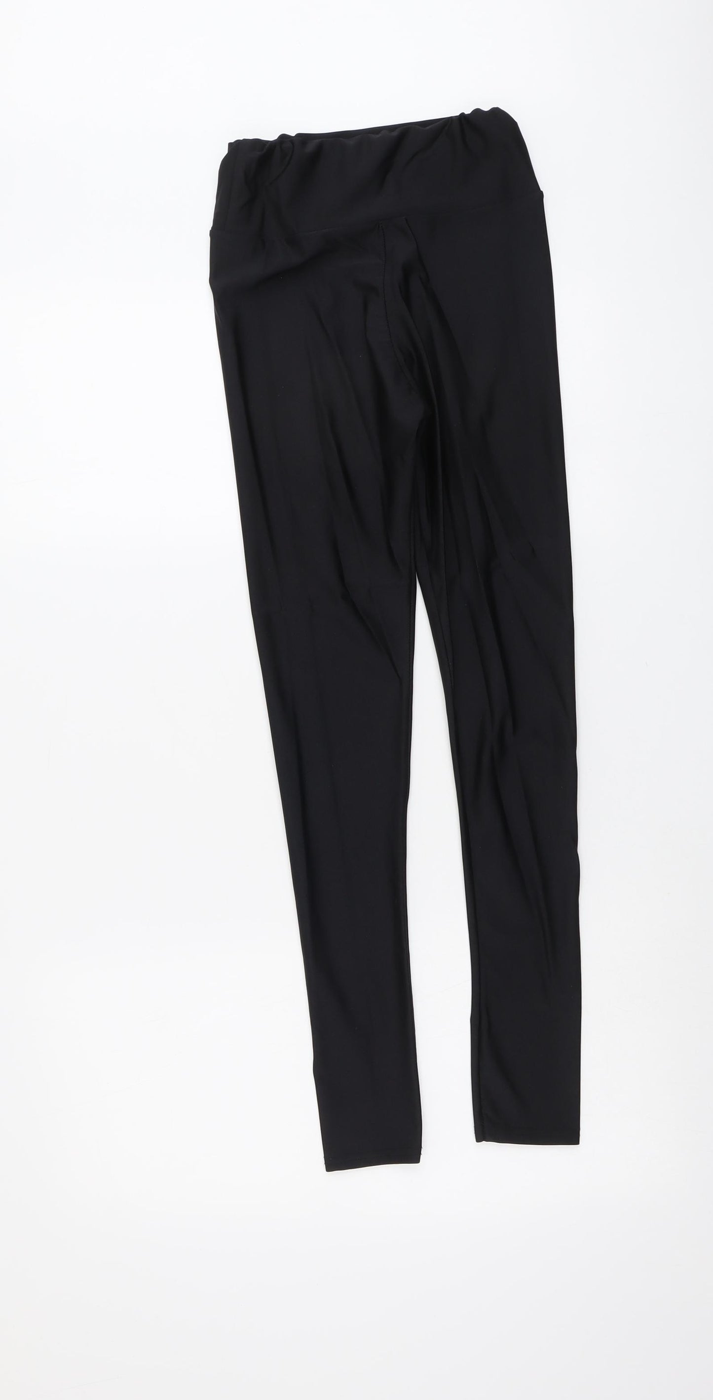 Missguided Womens Black Polyester Chino Leggings Size 8 L27 in