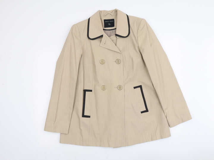 Dorothy Perkins Womens Beige Jacket Size 12 Button