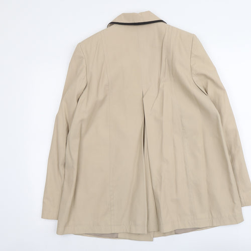 Dorothy Perkins Womens Beige Jacket Size 12 Button