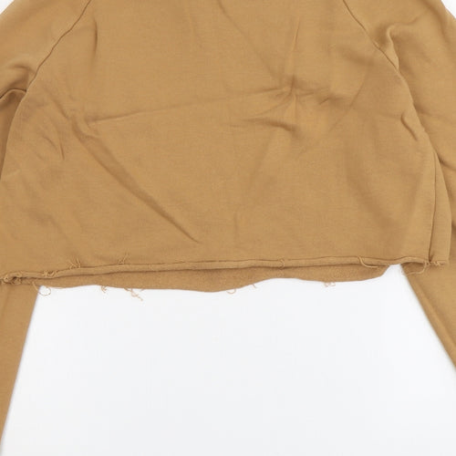 ASOS Womens Beige Cotton Pullover Sweatshirt Size L Pullover