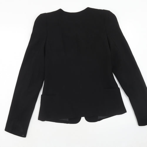 Forever Unique Womens Black Polyester Jacket Suit Jacket Size 12