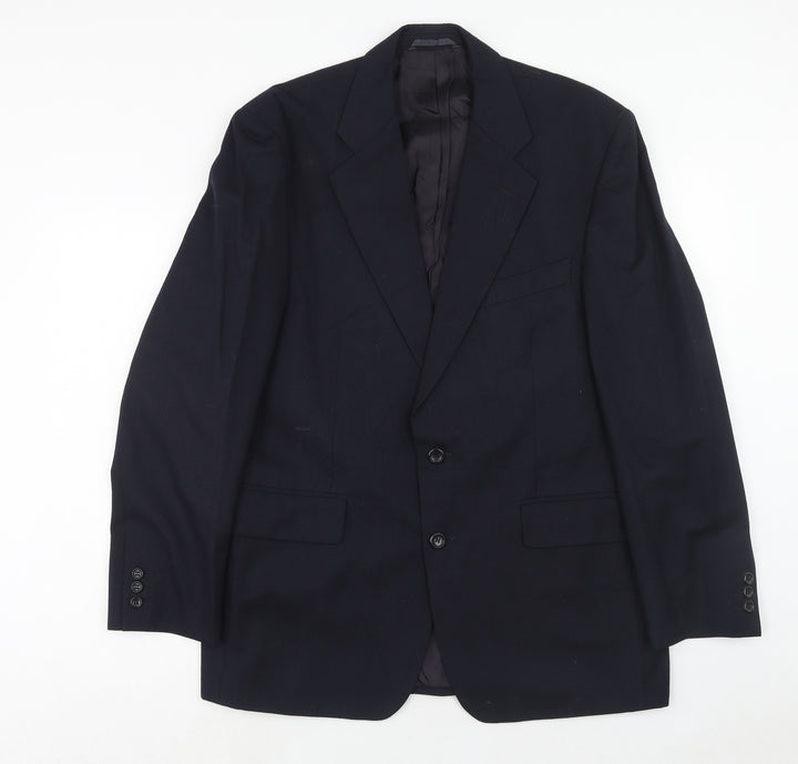 Chatsworth Mens Blue Wool Jacket Suit Jacket Size 42 Regular