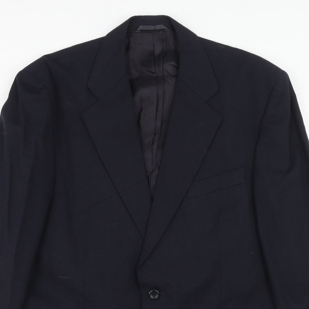 Chatsworth Mens Blue Wool Jacket Suit Jacket Size 42 Regular