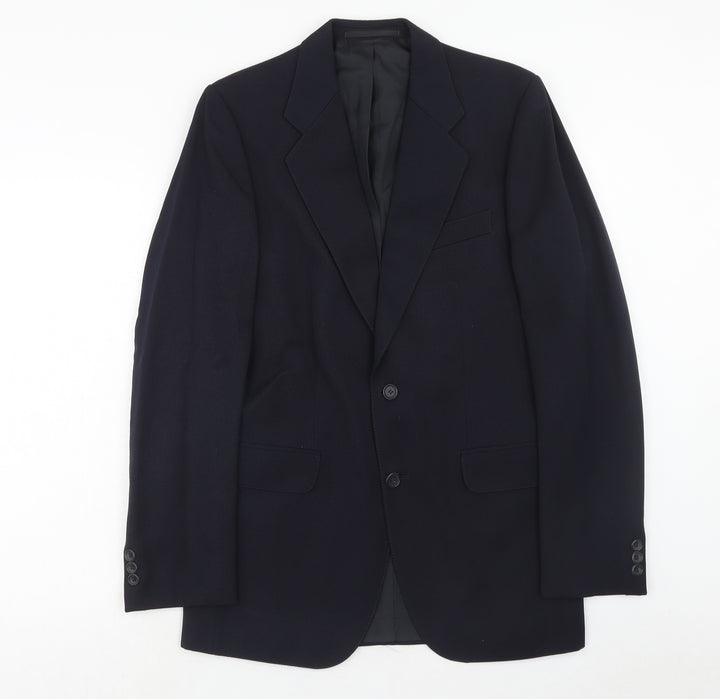 Bradley knipe Mens Blue Wool Jacket Suit Jacket Size 36 Regular