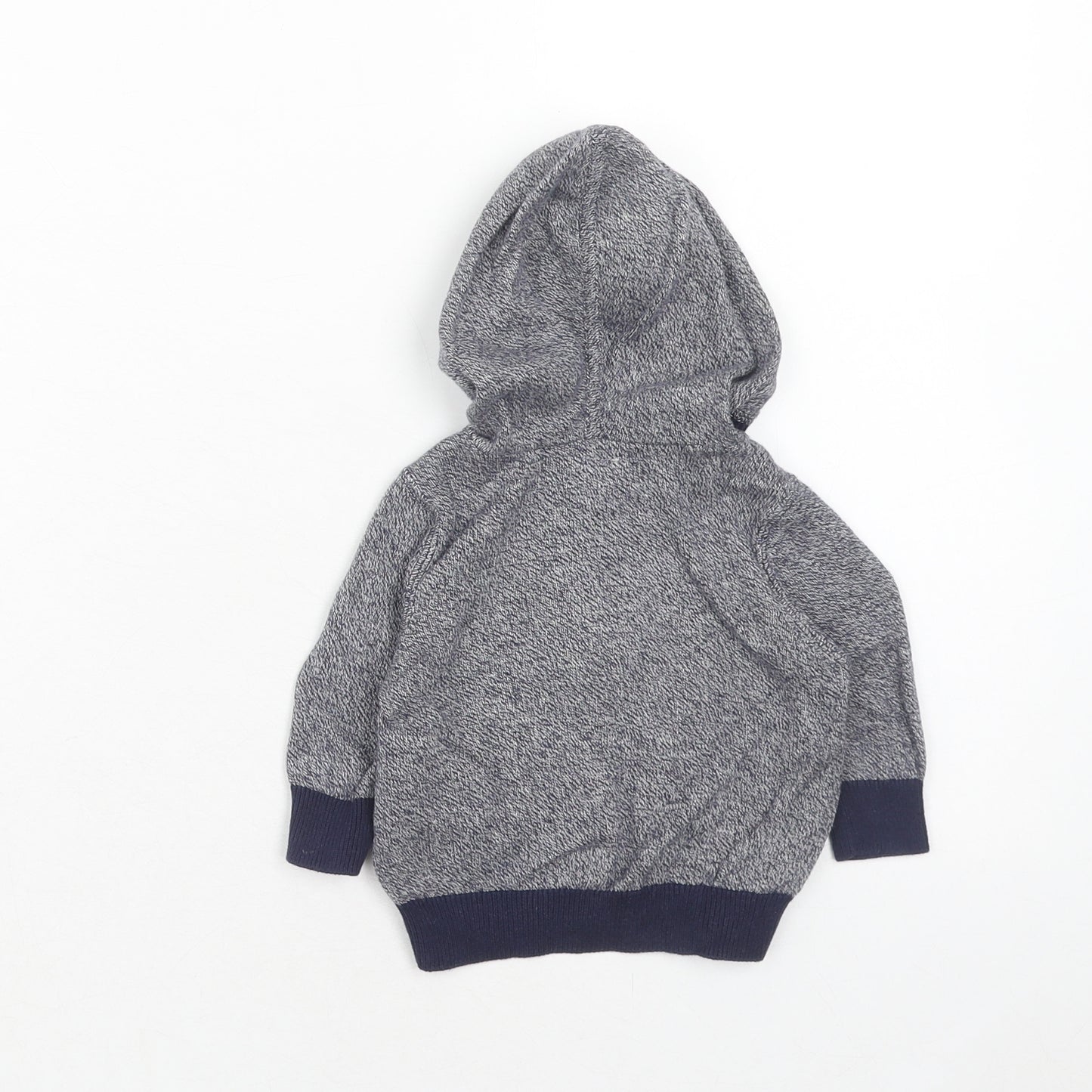 Gap Boys Blue Geometric Cotton Full Zip Jumper Size 0-3 Months Zip
