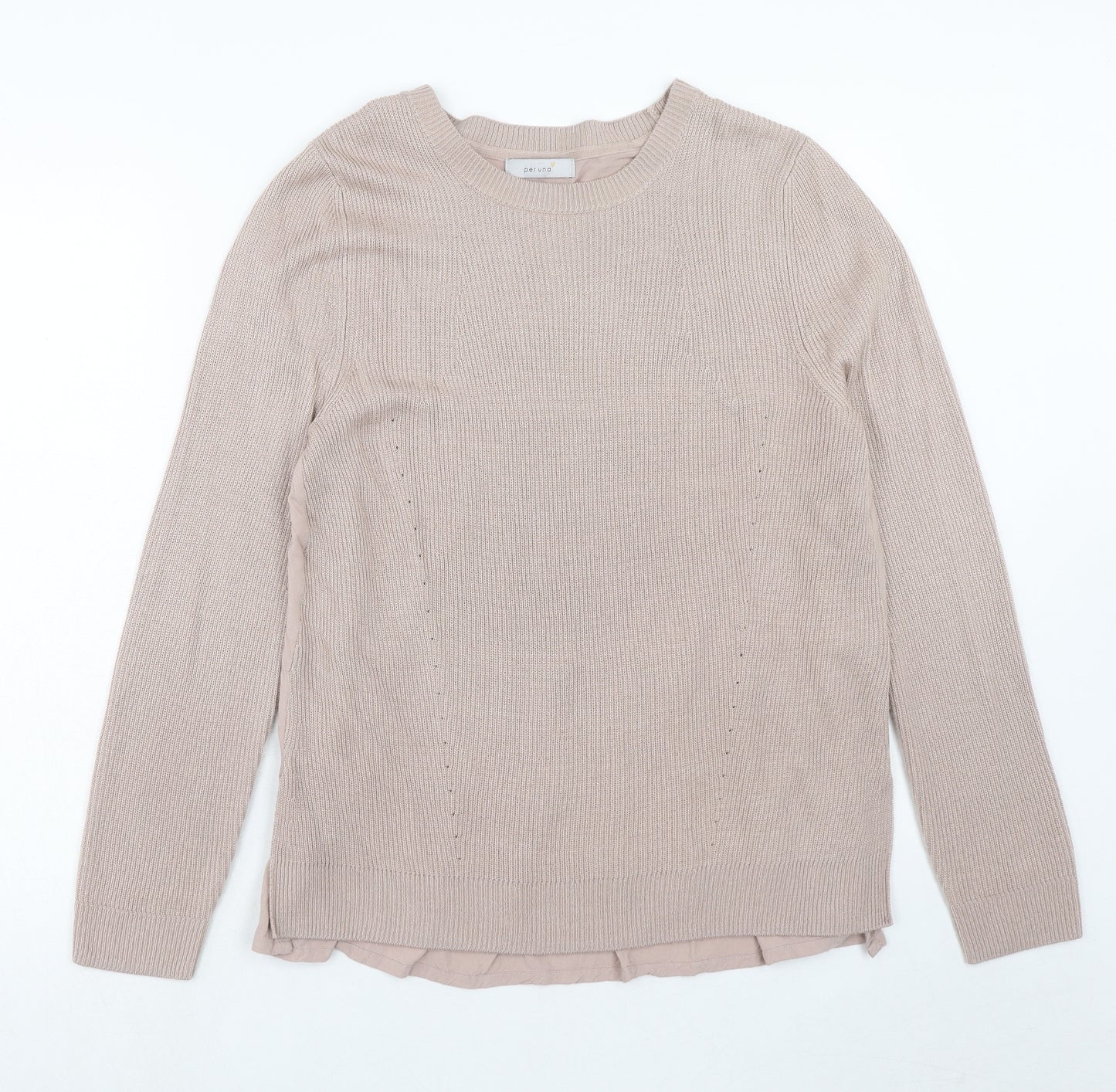 Marks and Spencer Womens Pink Round Neck Acrylic Pullover Jumper Size 16