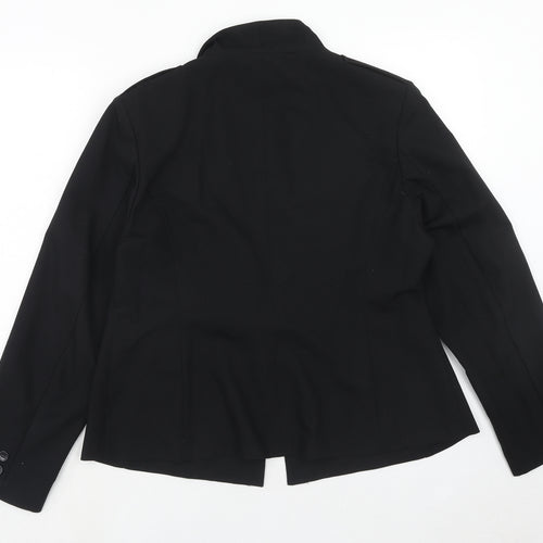 Marks and Spencer Womens Black Polyacrylate Fibre Jacket Suit Jacket Size 16