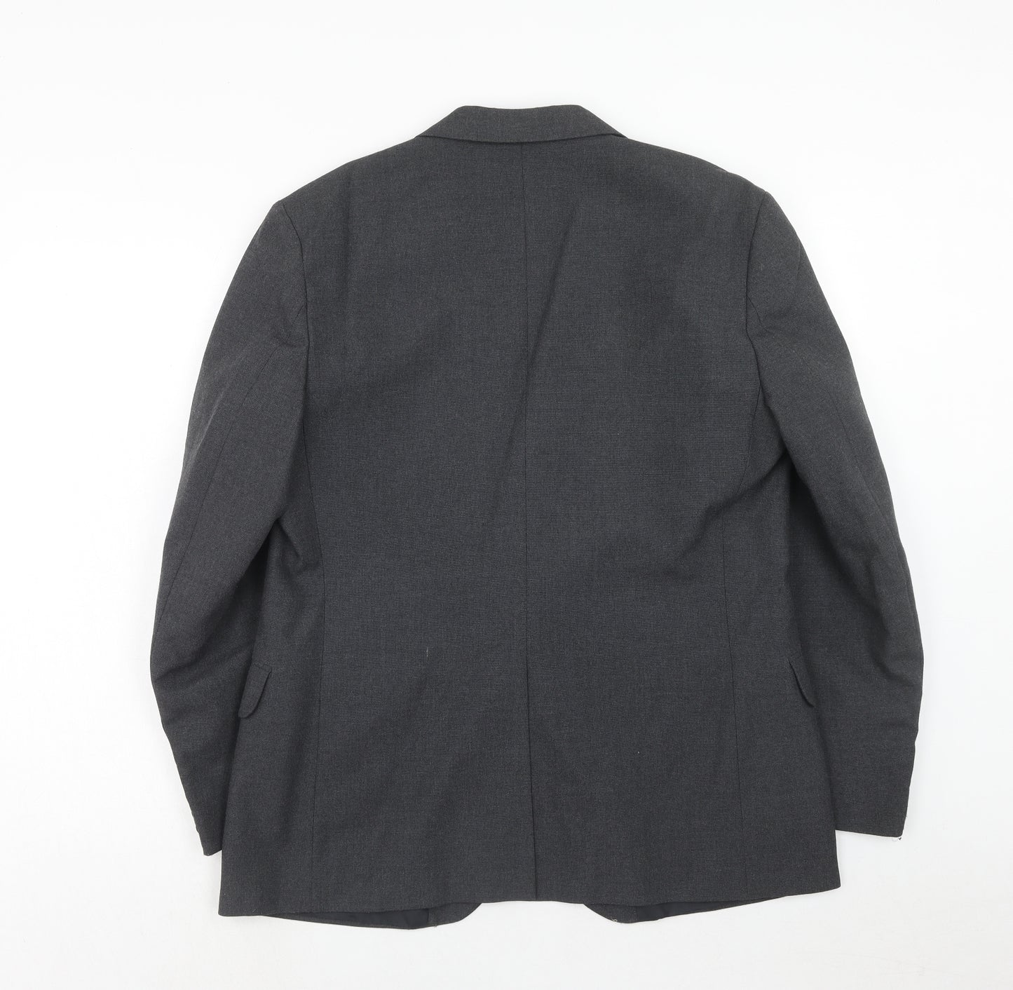 Yorkies Mens Grey Polyester Jacket Suit Jacket Size 40 Regular