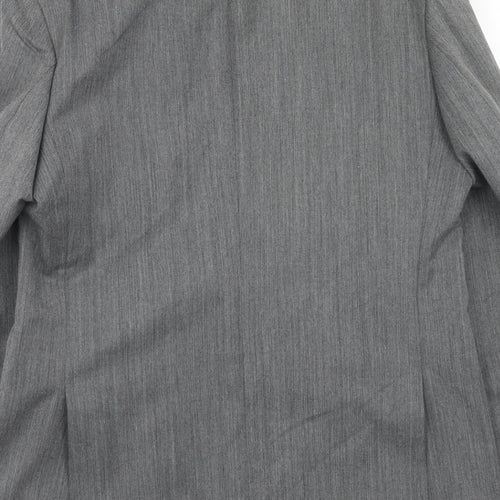 SCOTT Mens Grey Striped Wool Jacket Suit Jacket Size 40 Regular