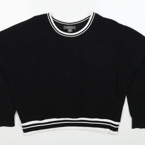 Primark Womens Black Polyester Pullover Sweatshirt Size 4 Pullover - Size 4-6