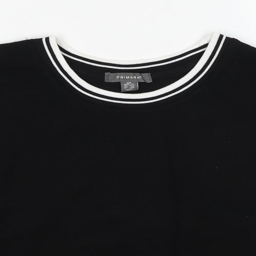 Primark Womens Black Polyester Pullover Sweatshirt Size 4 Pullover - Size 4-6