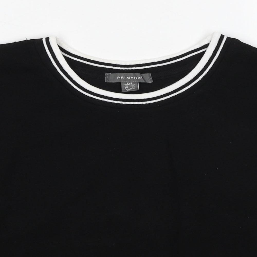 Primark Womens Black Polyester Pullover Sweatshirt Size 4 Pullover - Size 4-6