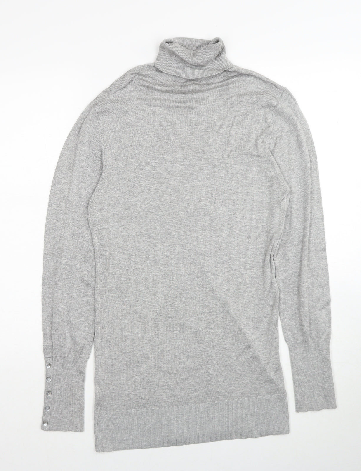 Atmosphere Womens Grey Roll Neck Viscose Pullover Jumper Size 14
