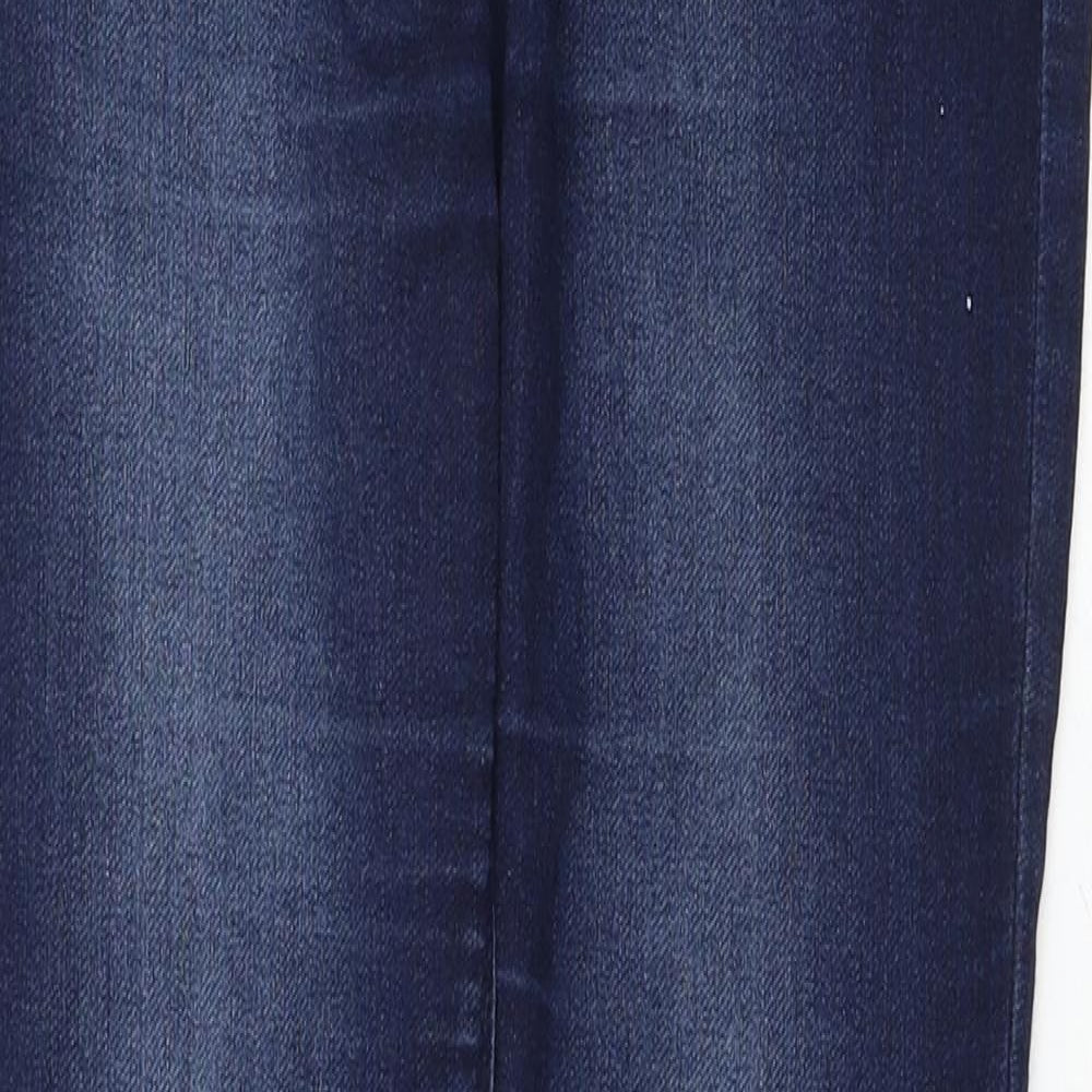 NEXT Womens Blue Cotton Straight Jeans Size 8 Regular