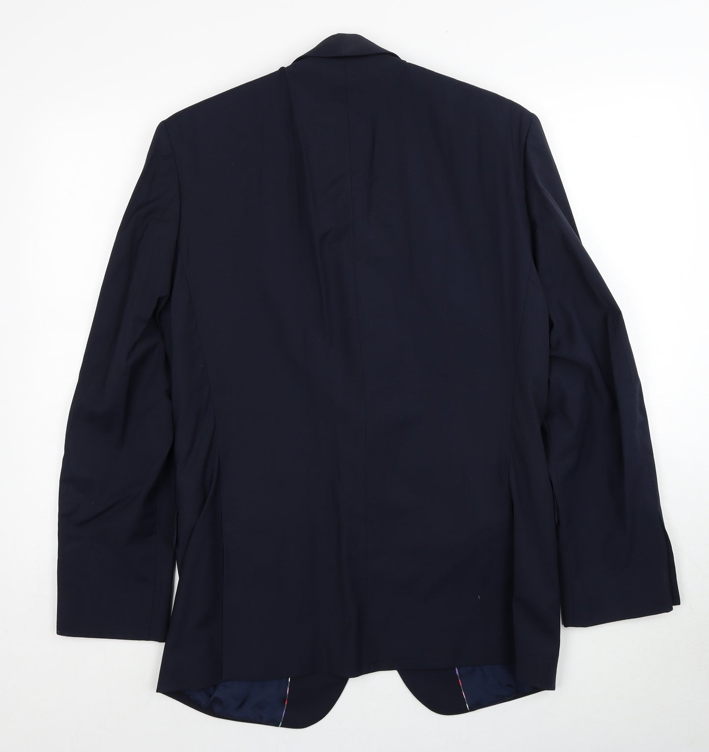 Jeff Banks Mens Blue Polyester Jacket Suit Jacket Size 40 Regular