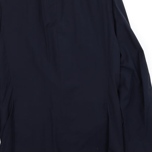 Jeff Banks Mens Blue Polyester Jacket Suit Jacket Size 40 Regular