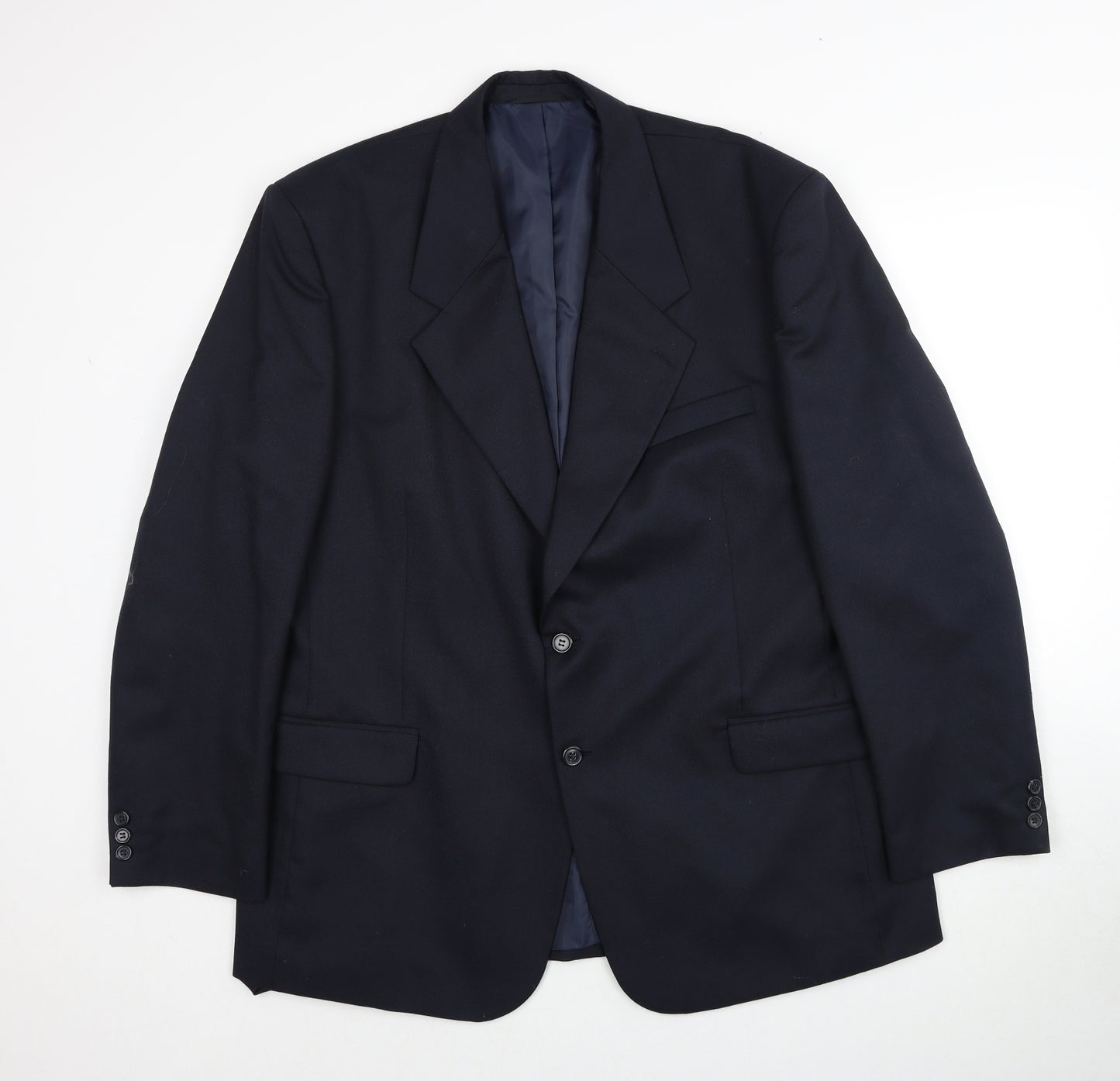 Preworn Mens Blue Wool Jacket Suit Jacket Size 42 Regular