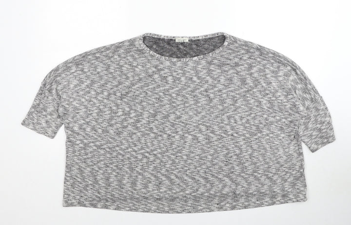 River Island Womens Grey Round Neck Polyester Pullover Jumper Size 12