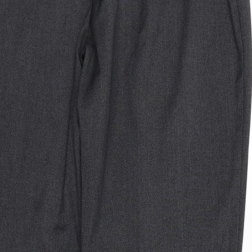 Papaya Womens Grey Polyester Trousers Size 14 Regular Zip