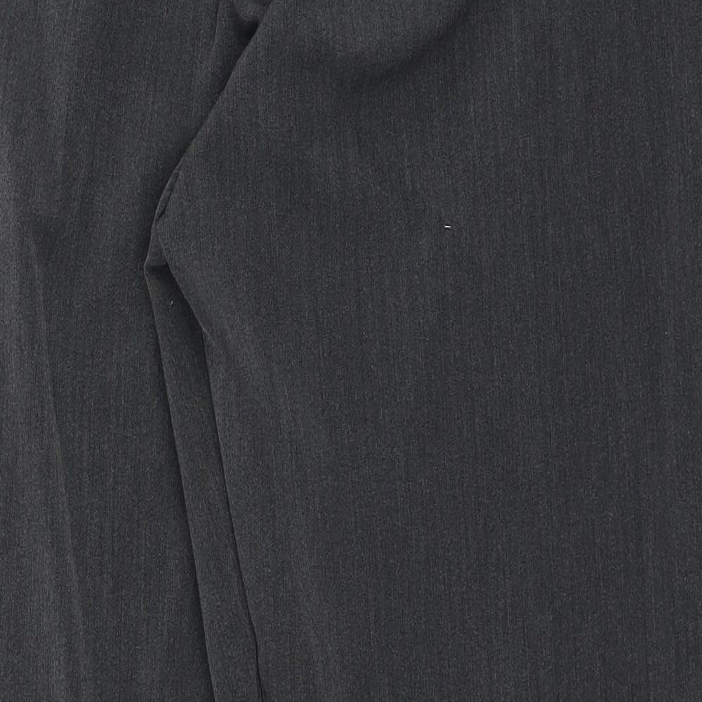 Debenhams Womens Grey Polyester Trousers Size 16 Regular Zip