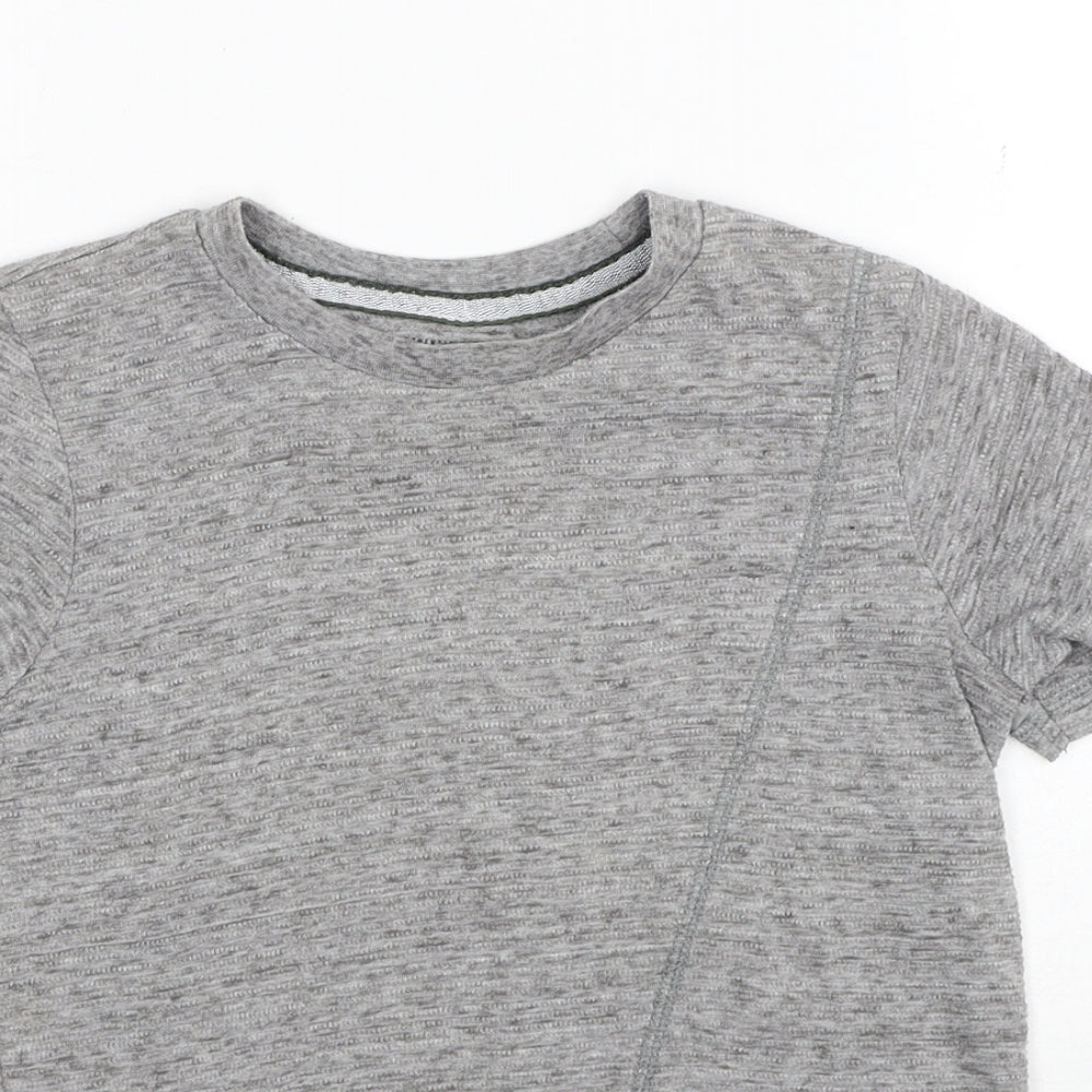 F&F Boys Grey Polyester Basic Tank Size 6-7 Years Round Neck Pullover