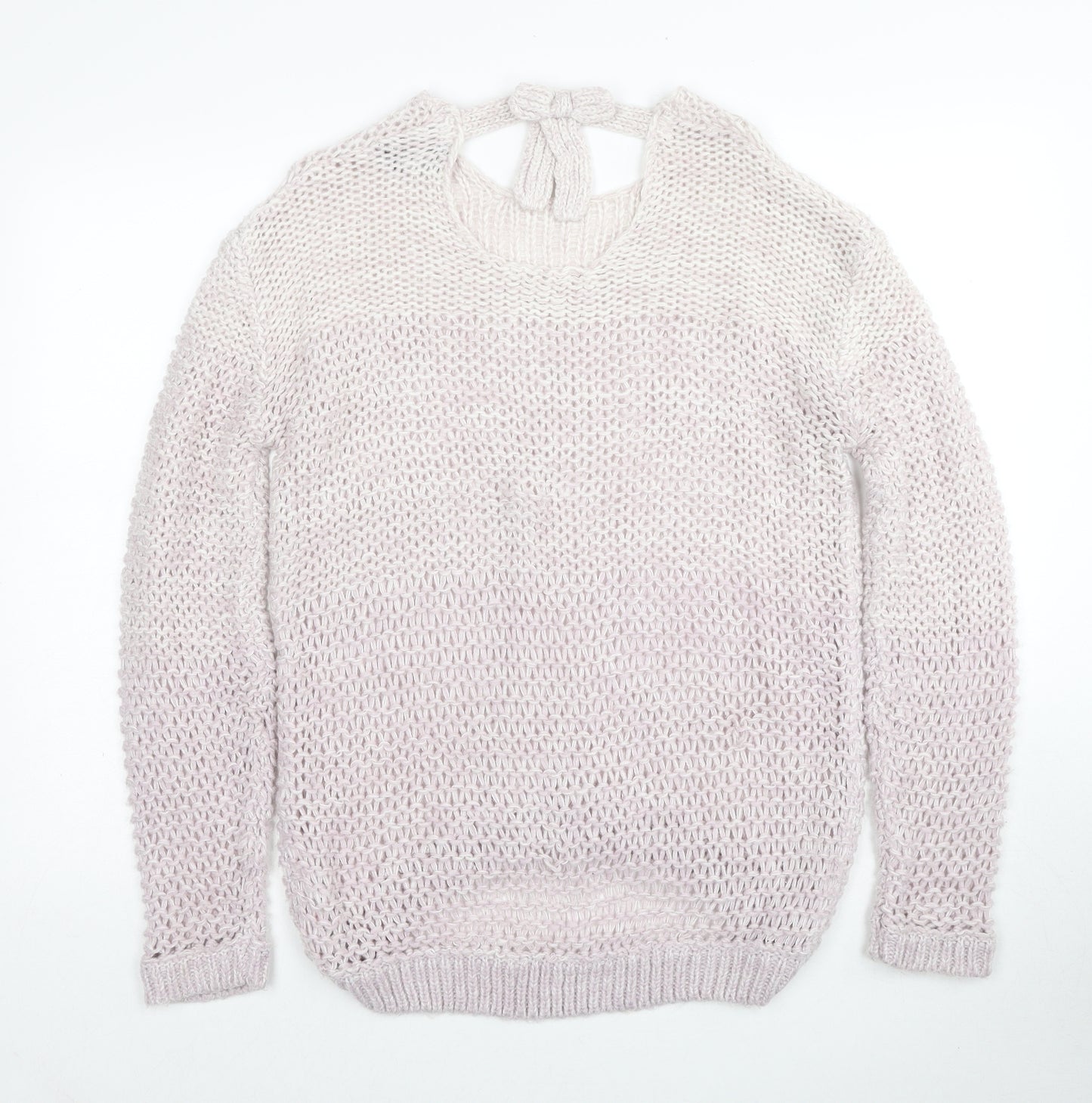 Dorothy Perkins Womens Pink Round Neck Acrylic Pullover Jumper Size 14