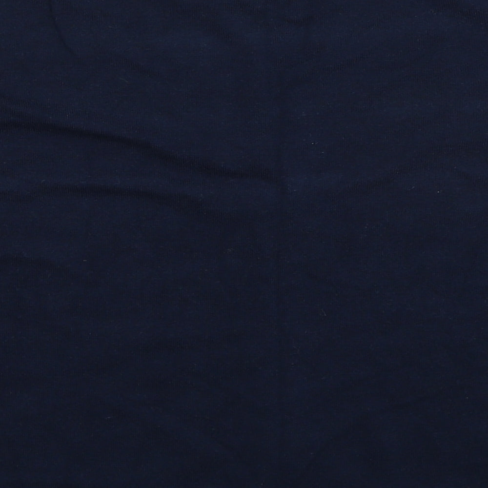 TU Womens Blue Mock Neck Viscose Pullover Jumper Size 18