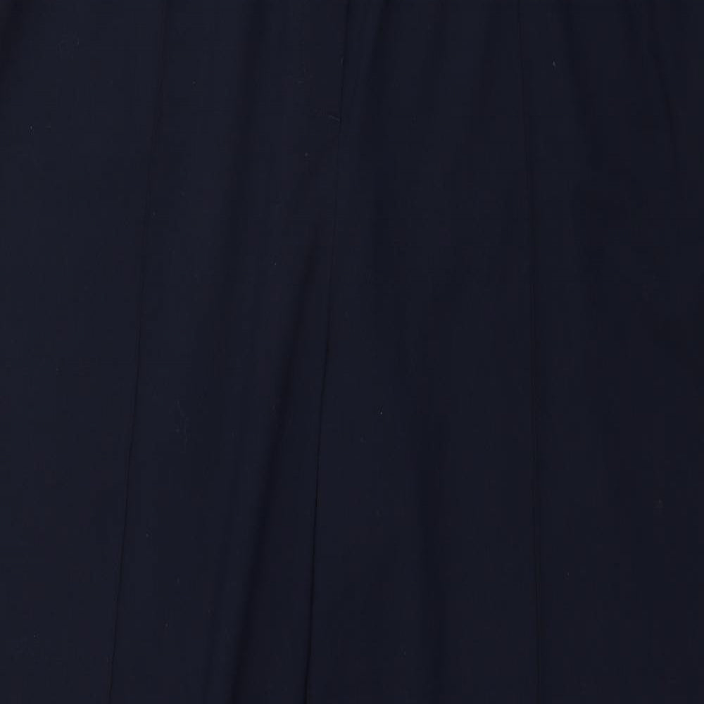 Marks and Spencer Womens Blue Polyester Trousers Size 18 Regular