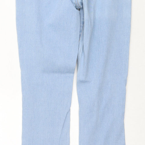 PacSun Womens Blue Cotton Straight Jeans Size 25 in Regular Zip
