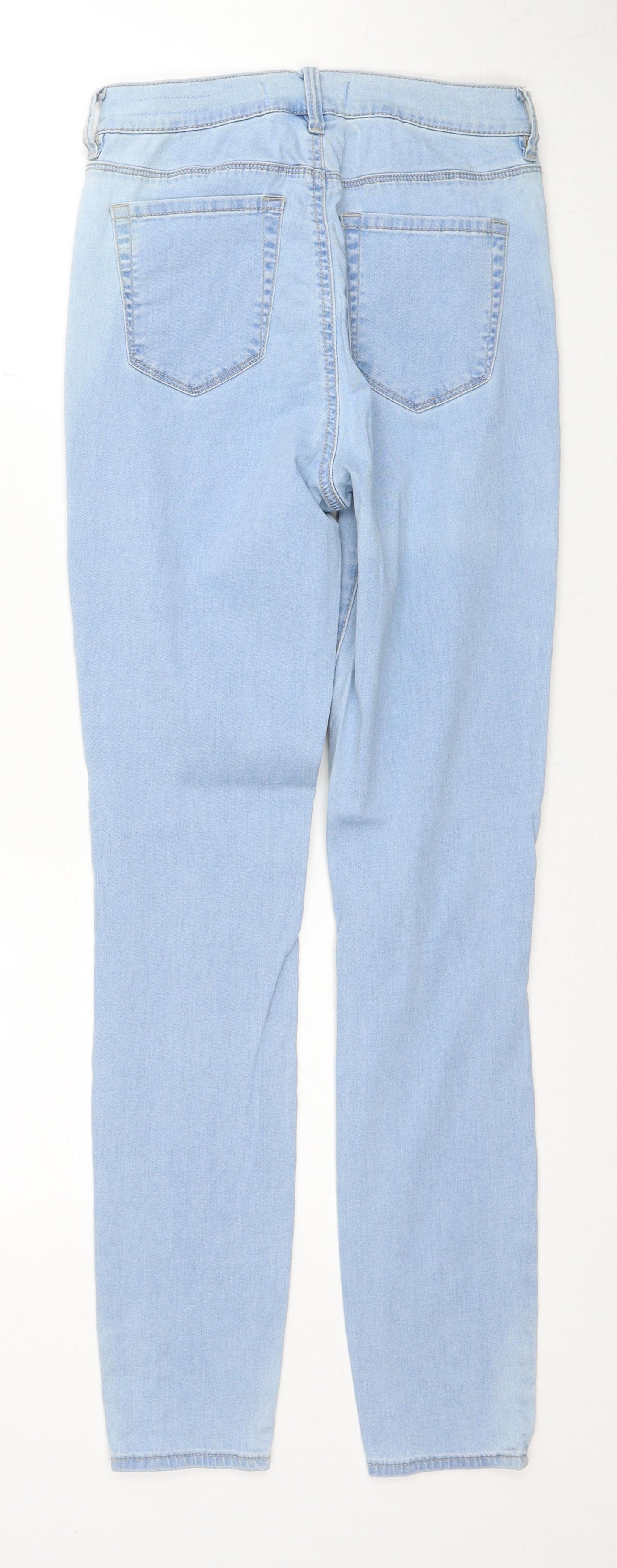 PacSun Womens Blue Cotton Straight Jeans Size 25 in Regular Zip