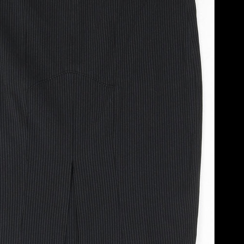 MK One Womens Grey Striped Polyester Straight & Pencil Skirt Size 8 Zip